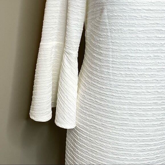 Liz Claiborne NWT ivory bell sleeve dress size 4 - Picture 4 of 16